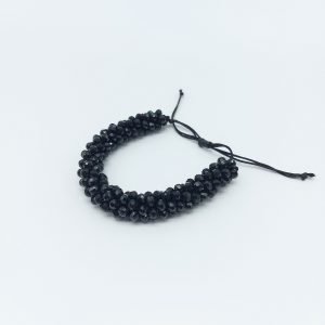 Pulsera negra elegante