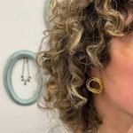 Pendientes en dorado- bisuteria fina